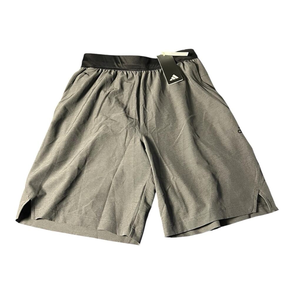 NWT Adidas Shorts Mens Sm Axis 3.0 Woven Training Soccer Aeroready Gray Stretch